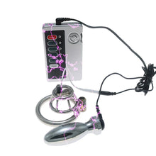 Afbeelding in Gallery-weergave laden, Stainless Steel Basket Electric Chastity Cage 4