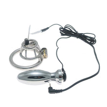 Afbeelding in Gallery-weergave laden, Stainless Steel Basket Electric Chastity Cage 7