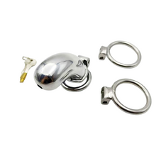 Lade das Bild in den Galerie-Viewer, Stainless Steel Long Cylindrical Chastity Device 5