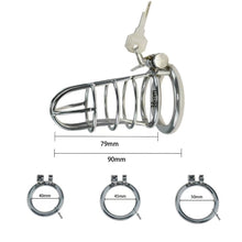 Afbeelding in Gallery-weergave laden, Steel Prison Chastity Cage