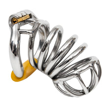 Lade das Bild in den Galerie-Viewer, BDSM Stainless Steel Chastity Device With Hinged Rings