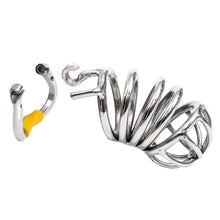 Lade das Bild in den Galerie-Viewer, BDSM Stainless Steel Chastity Device With Hinged Rings