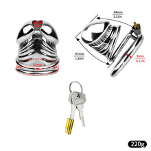 Lade das Bild in den Galerie-Viewer, Steel Chastity Cage - 6