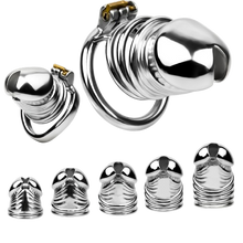 Lade das Bild in den Galerie-Viewer, Steel Chastity Cage - 1