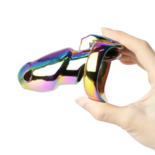 Load image into Gallery viewer, V4 Rainbow Steel Chastity Cage - maxi