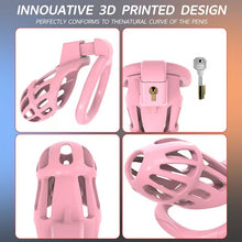 Afbeelding in Gallery-weergave laden, Vertical-Slot Vented Resin Chastity Cage