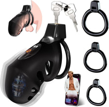 Lade das Bild in den Galerie-Viewer, App-Controlled Vibrating Chastity Cage