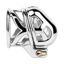 Lade das Bild in den Galerie-Viewer, Angled view of Yaokai chastity cage hinge and lock block