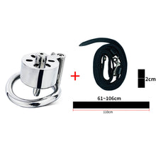 Afbeelding in Gallery-weergave laden, Nieuwe ingeblikte mannelijke kuisheidskooi met riem