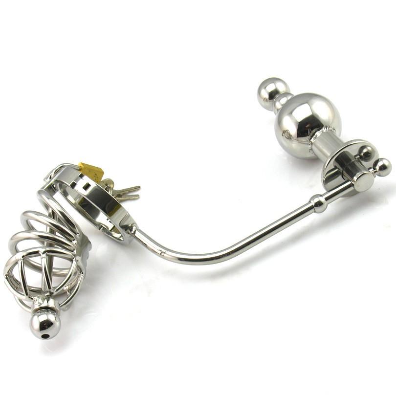 Peniskfig mit Butt Plug-Aufsatz und Harnrhrensonde, 4,5 cm lang chastity-devices Peniskfig mit Butt Plug-Aufsatz und Harnrhrensonde, 4,5 cm lang chastity-devices