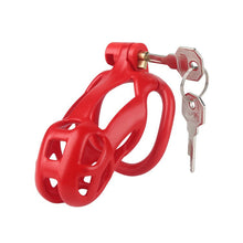 Lade das Bild in den Galerie-Viewer, 3D Cobra Keuschheitskäfig für Männer mit 4 Bogenringen