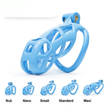 Lade das Bild in den Galerie-Viewer, 3D Cobra Keuschheitskäfig für Männer mit 4 Bogenringen