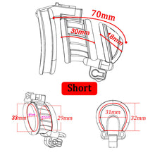 Load image into Gallery viewer, 3D Double-headed Chastity Cage with 3 Rings
