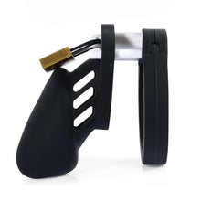 Afbeelding in Gallery-weergave laden, Zwarte siliconen apparaatkooi voor mannen, 3,15 inch en 3,74 inch lang
