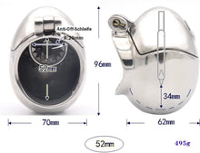 Afbeelding in Gallery-weergave laden, Roestvrijstalen eivormige haankooi