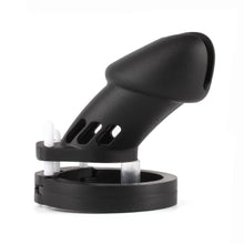 Afbeelding in Gallery-weergave laden, Zwarte siliconen apparaatkooi voor mannen, 3,15 inch en 3,74 inch lang