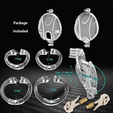 Lade das Bild in den Galerie-Viewer, Abnehmbarer Keuschheitskäfig aus Kunststoff mit Doppelschloss