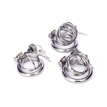 Load image into Gallery viewer, Small Chastity Device 1.10 inches, 1.58 inches, and 2.04 inches long