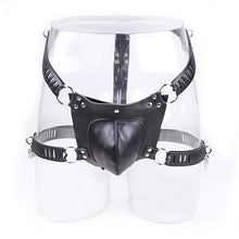 Load image into Gallery viewer, Men's Leather Chastity Belt