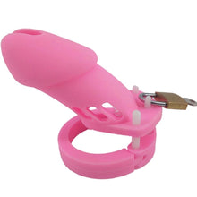 Load image into Gallery viewer, Silicone Chastity Cage Perverse Pink(all rings included)