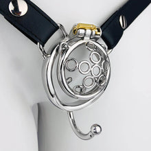 Load image into Gallery viewer, New Five-star Wheel Forging Chastity Cage With Belt