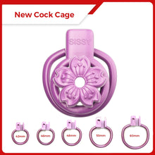 Load image into Gallery viewer, Purple SISSY Petal Chastity Cage