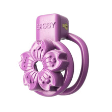 Load image into Gallery viewer, Purple SISSY Petal Chastity Cage