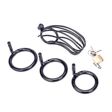 Load image into Gallery viewer, Black Banana Metal Chastity Cage
