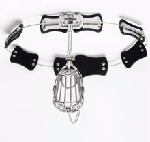 Load image into Gallery viewer, Wrapped Egg Adjustable Stainless Steel Male Chastity Belt
