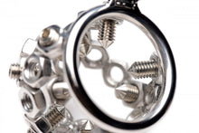 Load image into Gallery viewer, Bolted Chastity Cage with Spikes 3
