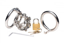 Load image into Gallery viewer, Bolted Chastity Cage with Spikes 1