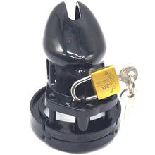 Load image into Gallery viewer, Black Plastic Cock Cage 3.15 inches and 3.94 inches long