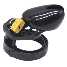 Load image into Gallery viewer, Black Plastic Cock Cage 3.15 inches and 3.94 inches long