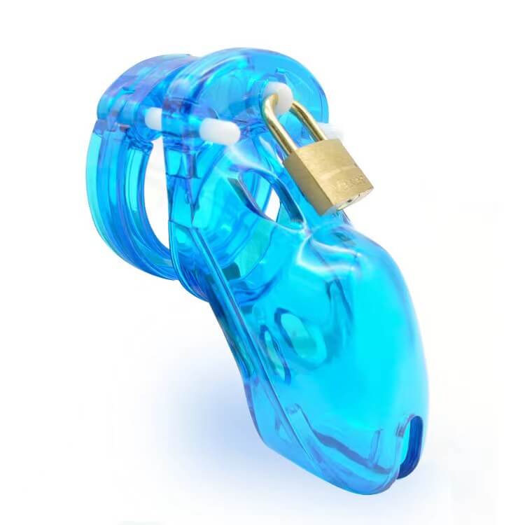 CB-3000 Male Light Blue Chastity Device