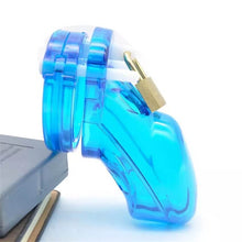 Load image into Gallery viewer, CB-3000 Male Light Blue Chastity Device