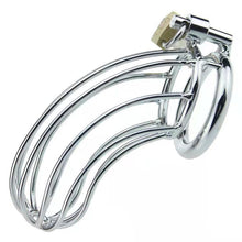 Load image into Gallery viewer, Steel Chastity Cage 4.3 Inches Long 3
