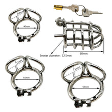 Afbeelding in Gallery-weergave laden, Nieuw roestvrijstalen kuisheidsapparaat voor mannen