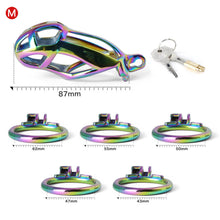 Load image into Gallery viewer, Colorful Stainless Steel MAMBA Chastity Cage