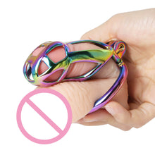 Load image into Gallery viewer, Colorful Stainless Steel MAMBA Chastity Cage