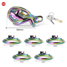 Load image into Gallery viewer, Colorful Stainless Steel MAMBA Chastity Cage