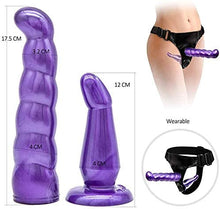 Afbeelding in Gallery-weergave laden, Dubbele strap-on met dubbele dildo's voor beginners