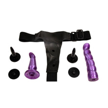 Afbeelding in Gallery-weergave laden, Dubbele strap-on met dubbele dildo's voor beginners
