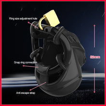 Afbeelding in Gallery-weergave laden, Volledig omwikkelende siliconen kuisheidsgordel met verstelbare ring