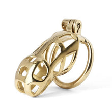 Load image into Gallery viewer, Gold Stainless Steel MAMBA Chastity Cage