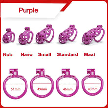 Load image into Gallery viewer, Hole Style Mamba Cock Cage with 4 Arc Rings