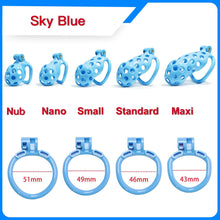 Load image into Gallery viewer, Hole Style Mamba Cock Cage with 4 Arc Rings