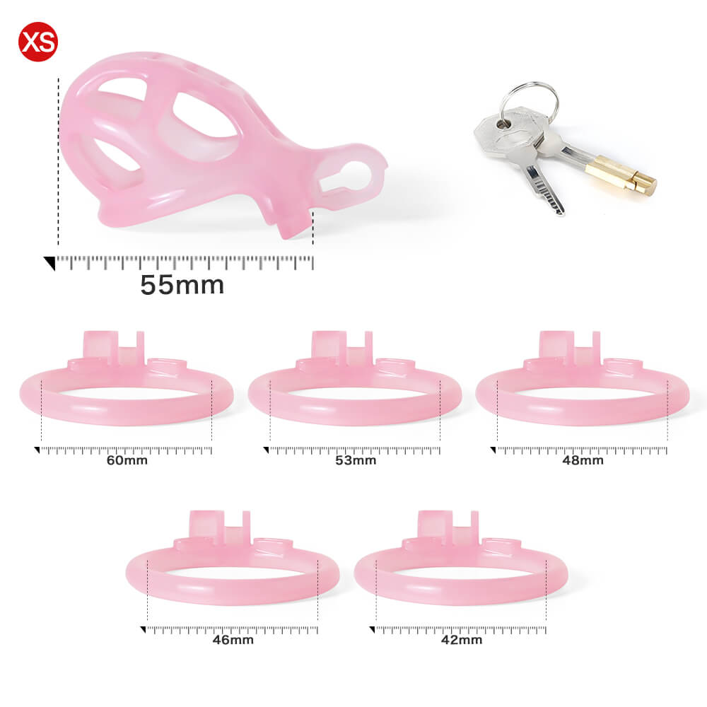 Ice Vision Design Pink Cobra Chastity Cage