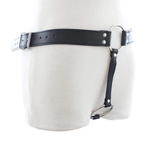 Load image into Gallery viewer, Classic Leather Male Chastity Belt Adjustable BDSM