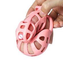 Load image into Gallery viewer, Pink Mamba Chastity Cage With Balls Cage
