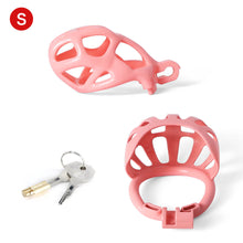 Load image into Gallery viewer, Pink Mamba Chastity Cage With Balls Cage